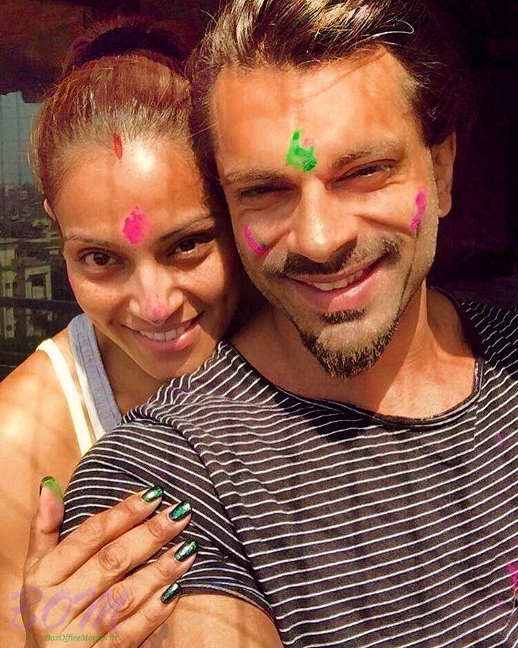 Bipasha Basu Holi 2017 selfie with Karan Singh Grover