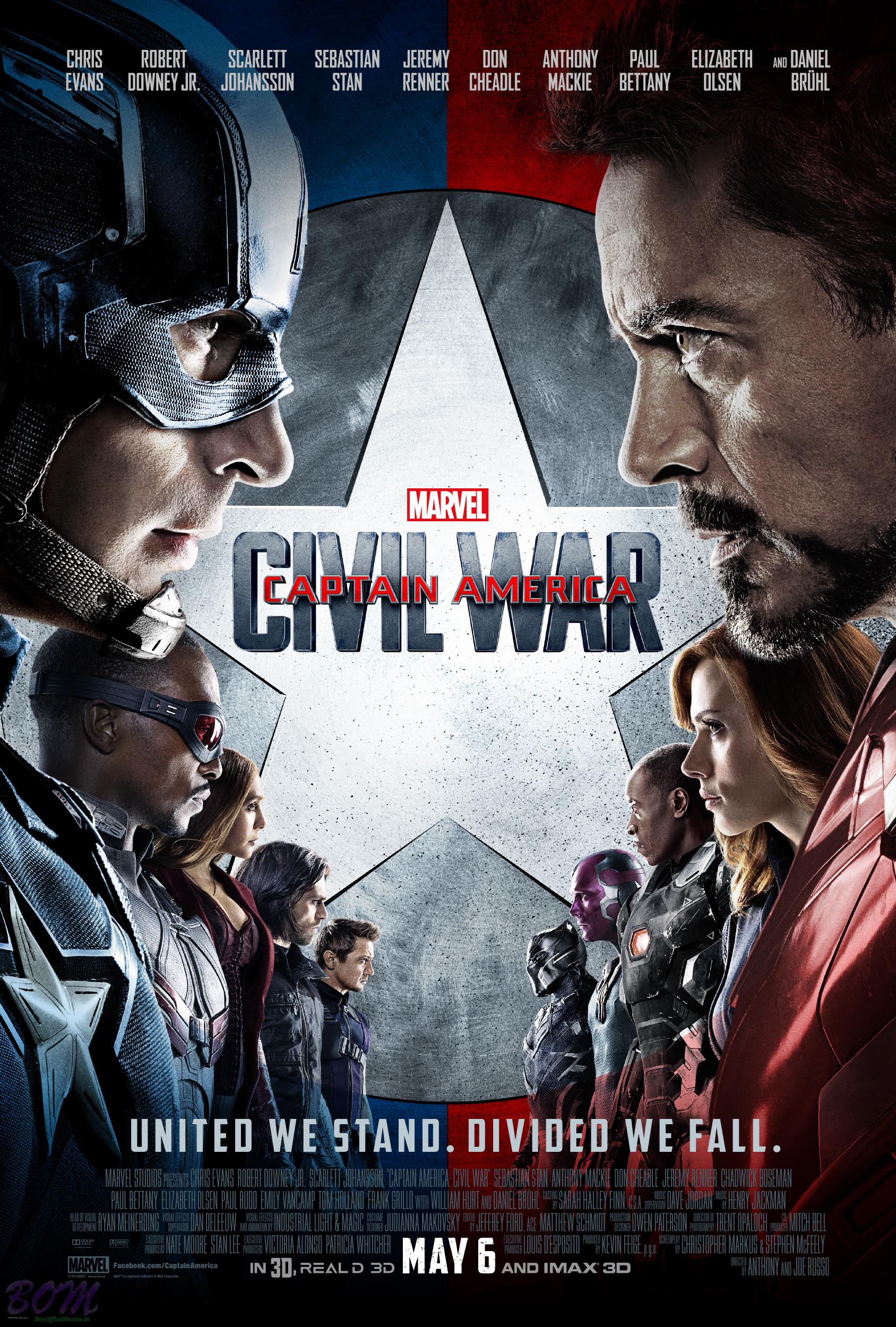 Captain America Civil War movie final poster