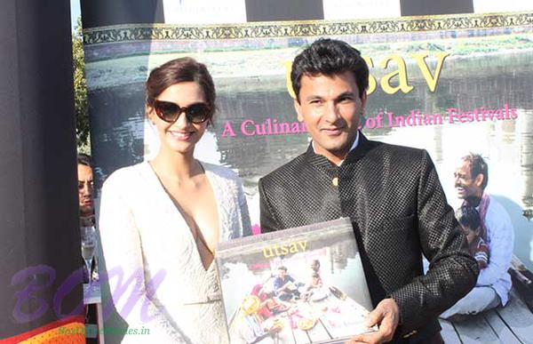 Chef Vikas Khanna Launches His Book With Sonam Kapoor at Cannes 2015