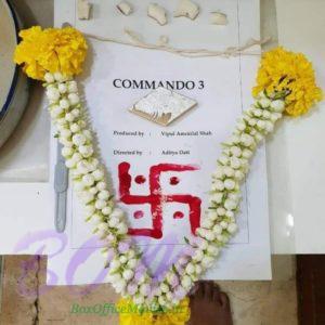 Commando 3 movie first day muhurat picture