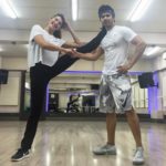 Jacqueline Fernandez with Varun Dhawan for Judwaa 2 practice session