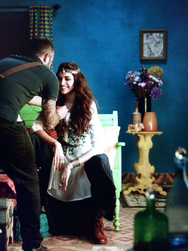 Daniel Bauer 'A behind the scenes with Deepika on the recent Melange shoot '