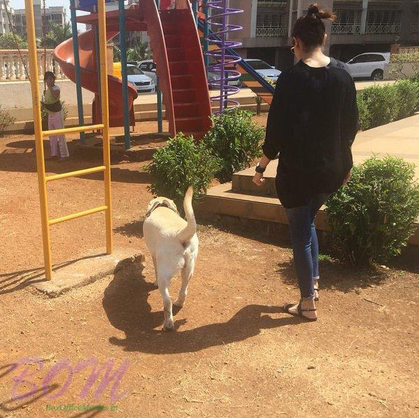 Dark Shadow - Anushka Sharma with a dog