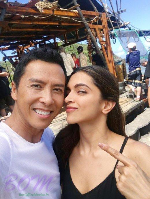 Deepika Padukone and Donnie Yen's selfie from the sets of XXX The Return of Xander Cage