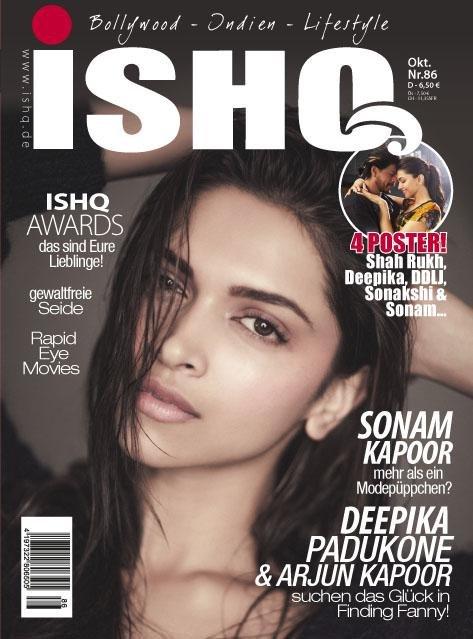 Deepika Padukone on the cover page of Ishq Magazine