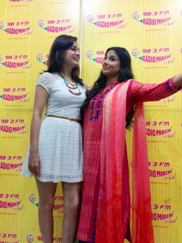 Dia Mirza with Bobby Jasoos Vidya Balan