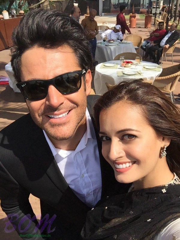 Dia Mirza with superstar Reza Golzar