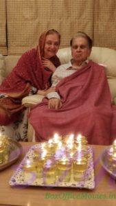 Dilip Kumar ji wishes Happy Diwali to everyone with his wife Saira Banu.