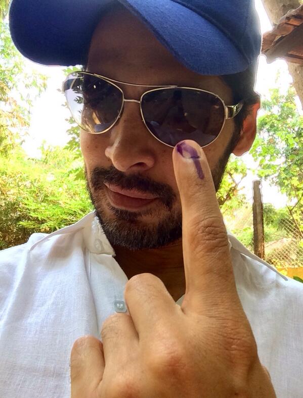 Dino Morea Voting Picture