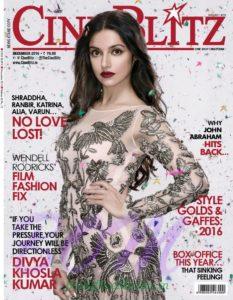Divya Khosla cover girl for CineBlitz Magazine December 2016 issue