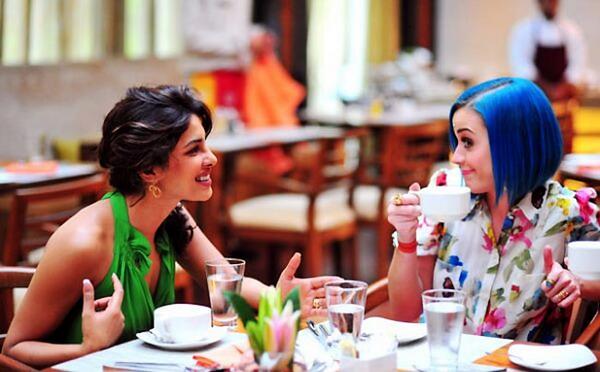 Don't they lool great together. Guess who is in coffee table with Priyanka Chopra - KatyCats