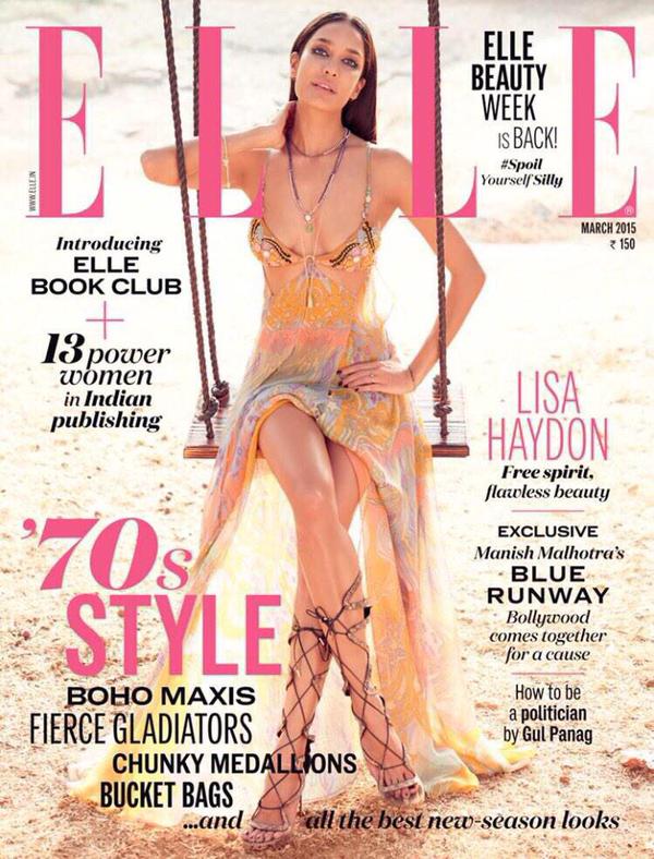 Elle Magazine cover girl Lisa Haydon - March 2015 issue