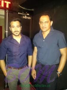 Emraan Hashmi met Azharuddin at the Azhar Teaser launch