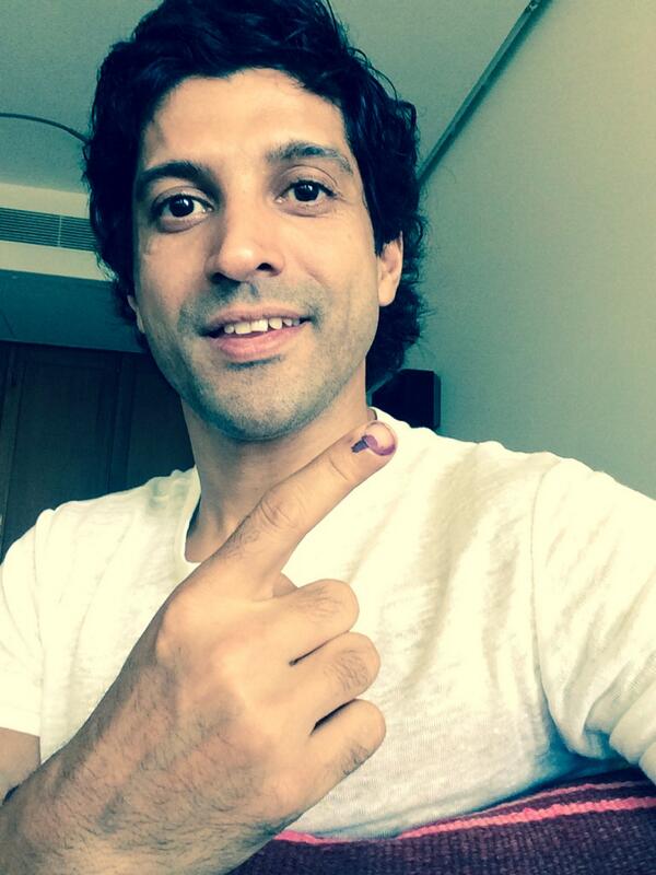 Farhan Akhtar Voting Picture