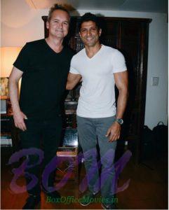 Farhan Akhtar with head of Amazon Studios Roy Price