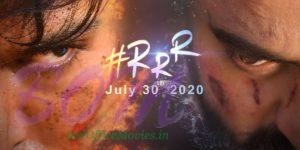 RRR film release date 30th July 2020