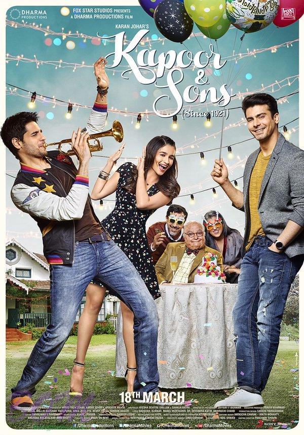 First poster of Siddharth-Alia-Fawad starrer Kapoor And Sons on 3Feb2016