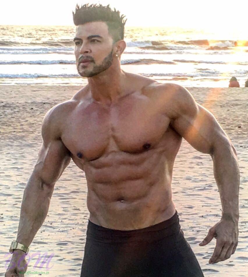 Fittest Sahil Khan at beach