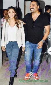 Gauri Khan dropped in the house with Director Anurag kashyap on Bombay Velvet screening