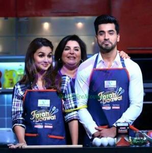 Gautam Gulati with Farah Khan and Alia Khatt at Farah Ki Daawat