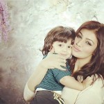 Gorgeous Ayesha Takia with her very cute baby
