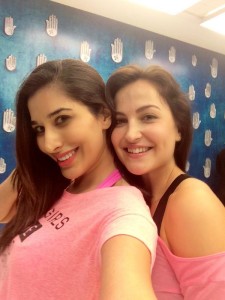 Gorgeous Elli Avram with Sexy Sophie Choudry - ready to set the Jhalak stage on fire