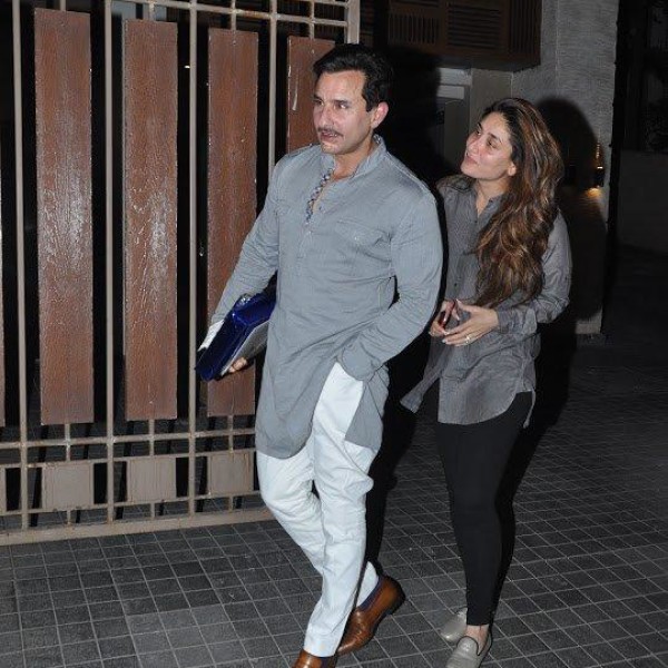 Grey colored Saif Ali Khan and Kareena Kapoor