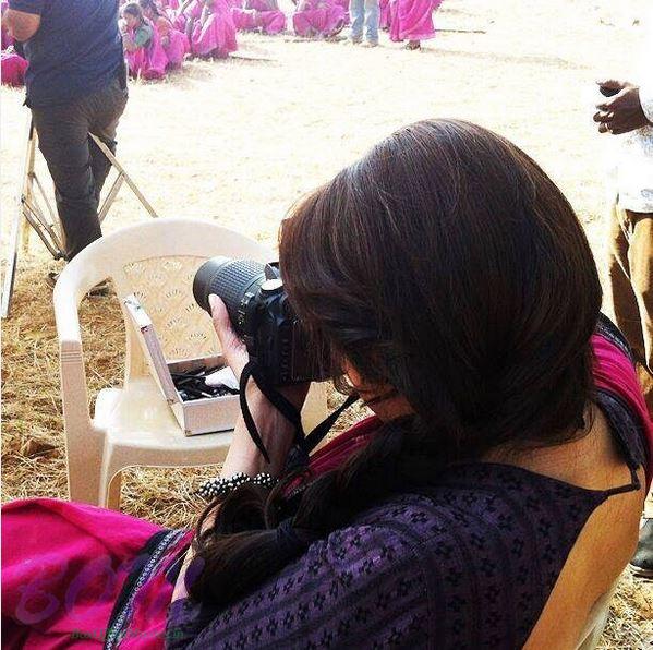 She is the famous Dhak Dhak girl Madhuri Dixit behind camera