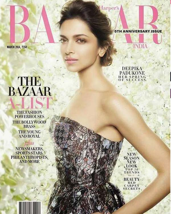 Harper’s Bazaar chosen Deepika Padukone as their cover girl for March 2014 Issue