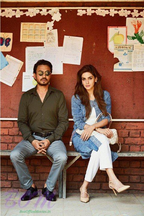 Hindi Medium movie star Irrfan Khan with Saba Qamar