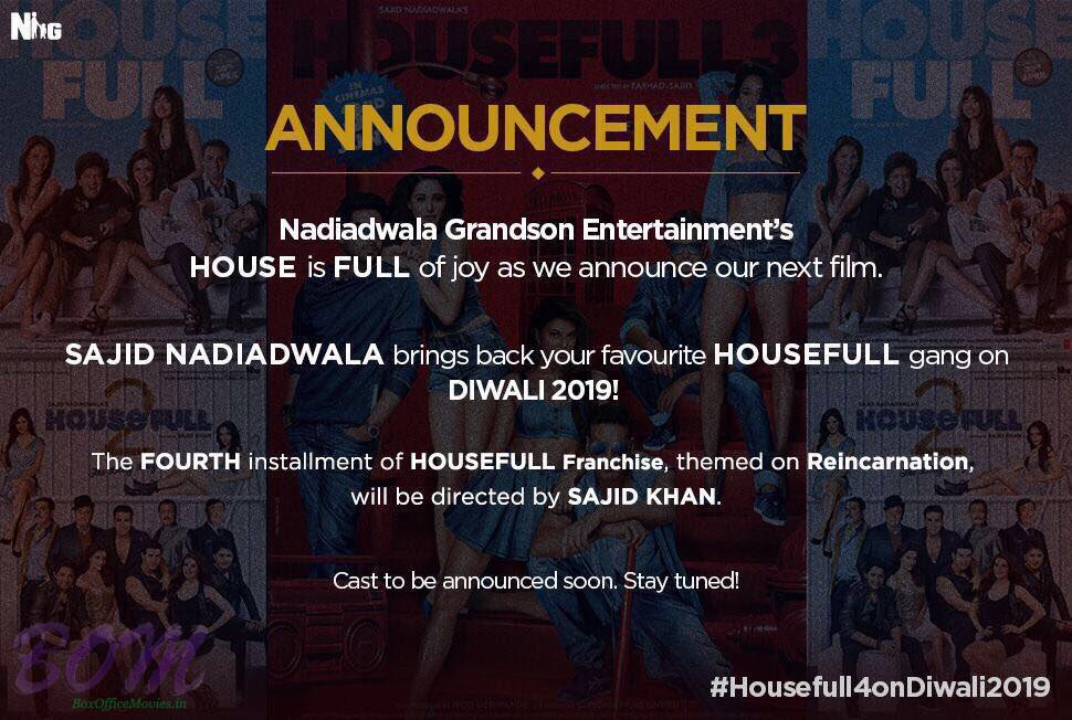 Housefull4 announcement