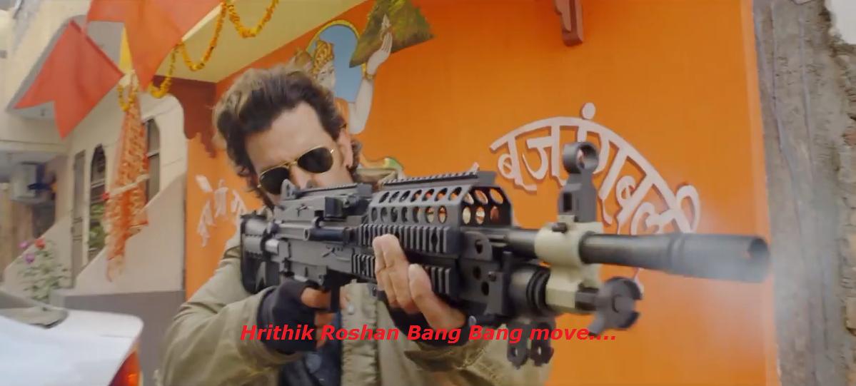 Hrithik Roshan Bang Bang stunt from movie