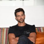 Hrithik Roshan in a black attire