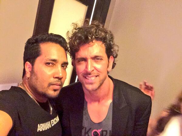 Hrithik Roshan  with Mika Singh