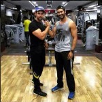 Hrithik Roshan with Mohenjodaro co star Digranta Hazarika in Bhuj