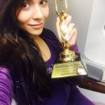 Humaima Malick wins the best break through performer at Masala Awards 2014