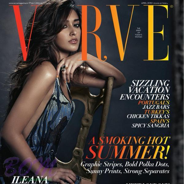 Ileana D'cruz cover page girl on the Verve Magazine April 2015 Issue