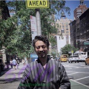 Irrfan Khan Kimono walk in Newyork street when shooting for Puzzle