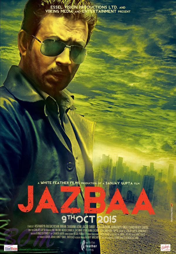 Irrfan Khan as Suspended Cop in Jazbaa movie poster