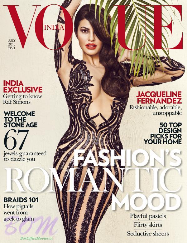 Jacqueline Fernandez cover girl for Vogue India July 2015 Volume