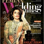 Jacqueline Fernandez on Femina Wedding Times Cover for Feb 2015 Issue