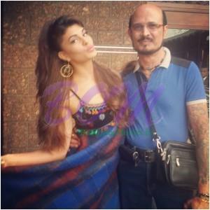 Jacqueline Fernandez with her proud Father