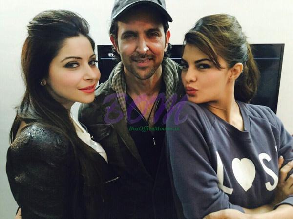 Jacqueline Fernandez with Hrithik Roshan on his Birthday in 2015