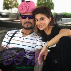 Jacqueline Fernandez with her Father