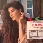Jacqueline Fernandez with the clipper of JUDWAA 2