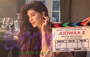 Jacqueline Fernandez with the clipper of JUDWAA 2