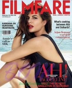 Jacqueline Fernandez cover girl for Filmfare Magazine Dec 2015 issue