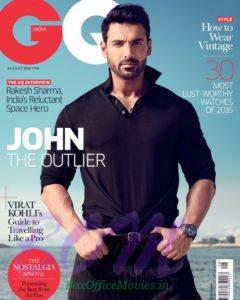 John Abraham cover boy for GQ India August 2016 publication