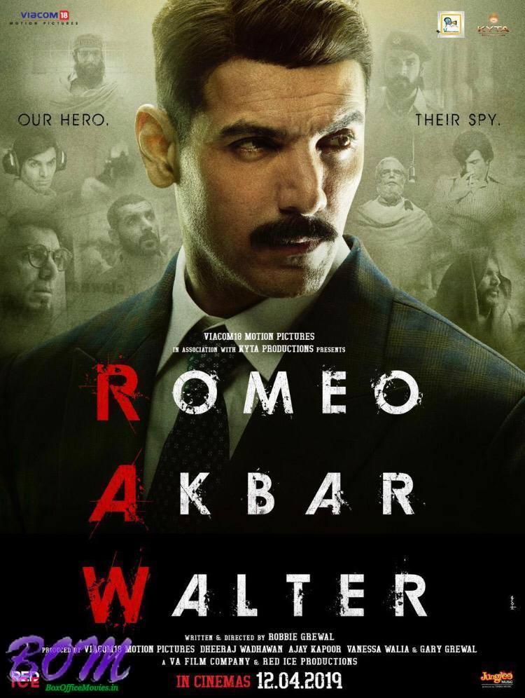 John Abraham starrer Romeo Akbar Walter movie poster to release in cinemas on 12 April 2019