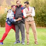 Raja and Prem Varun Dhawan with father David Dhawan for Judwaa 2